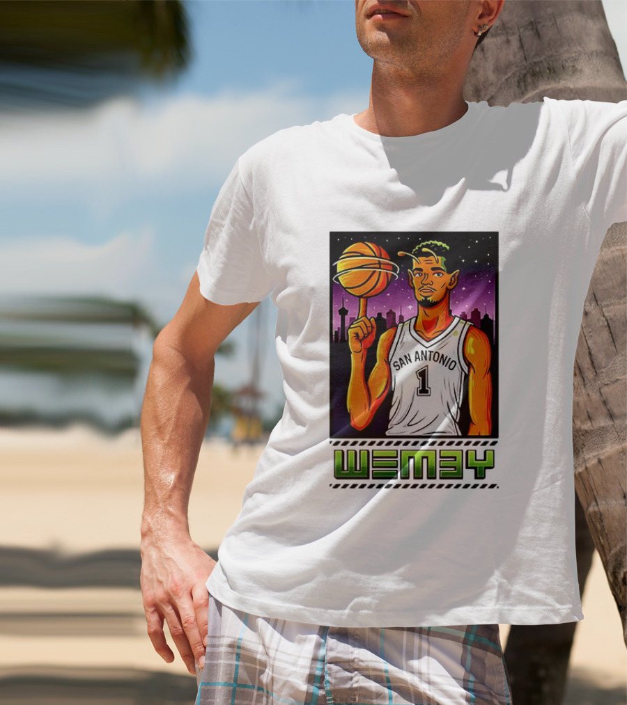 Wemby No 1 San Antonio Basketball Alien T-Shirt