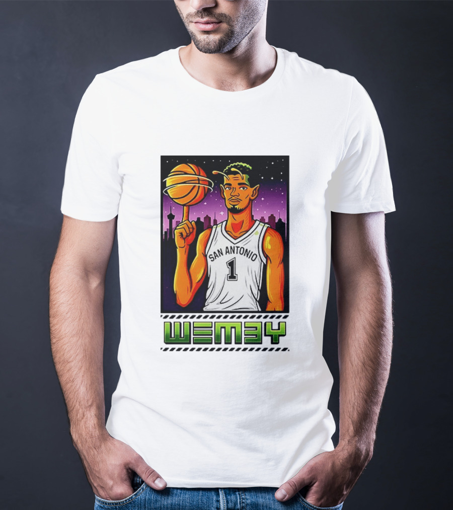 Wemby No 1 San Antonio Basketball Alien T-Shirt