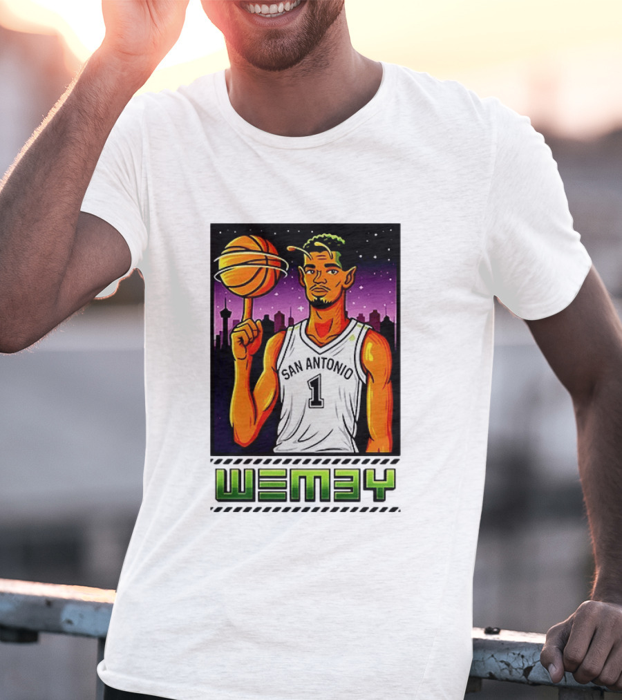 Wemby No 1 San Antonio Basketball Alien T-Shirt