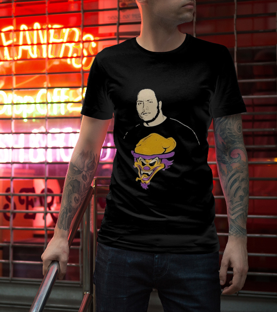 Dwayne Johnson The Rock Insane Clown Posse Collaboration T-Shirt