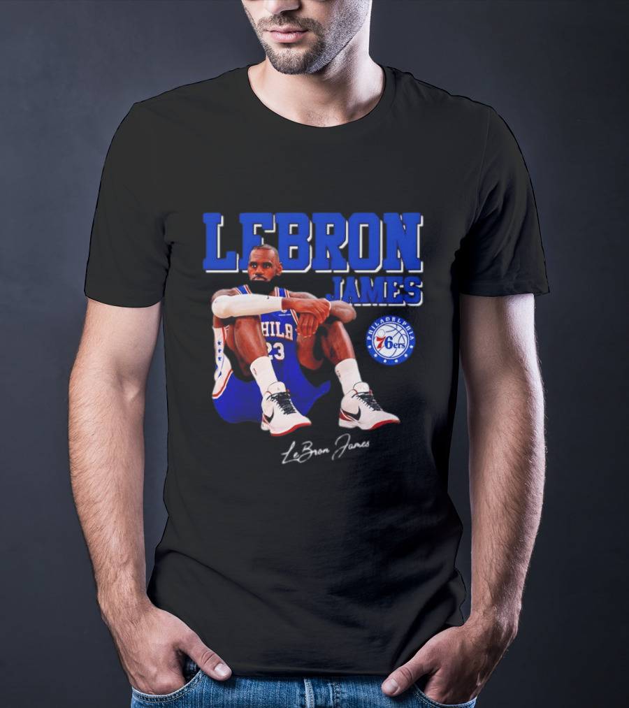 Lebron James 23 Philadelphia 76ers Basketball Phila 76ers 2026 T-Shirt