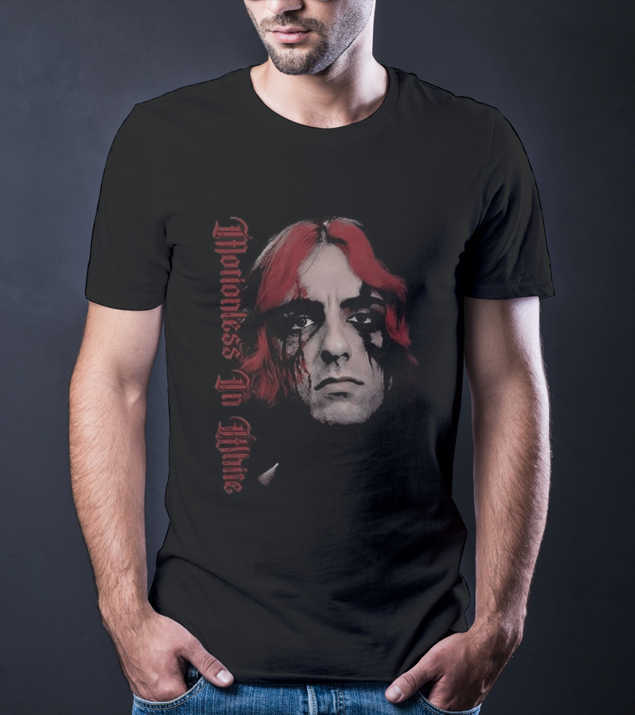 Motionless In White Vinny Decades Black Metal Face Paint Red Hair T-Shirt