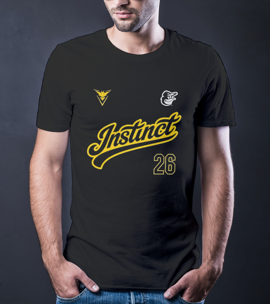 2026 Instinct Orioles Pokémon GO Night Team Yellow 26 T-Shirt