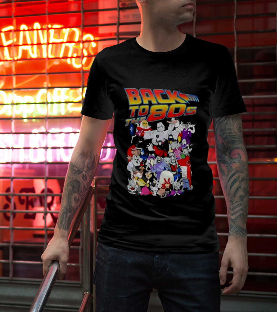 Back To The 80s Various Cartoon Villains Retro Nostalgia T-Shirt