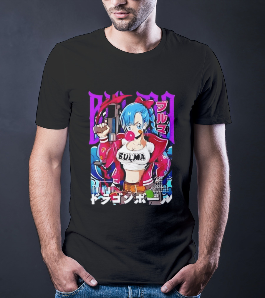 Bulma Dragon Ball Bulma Anime Manga Character Japan Kanji Street T-Shirt