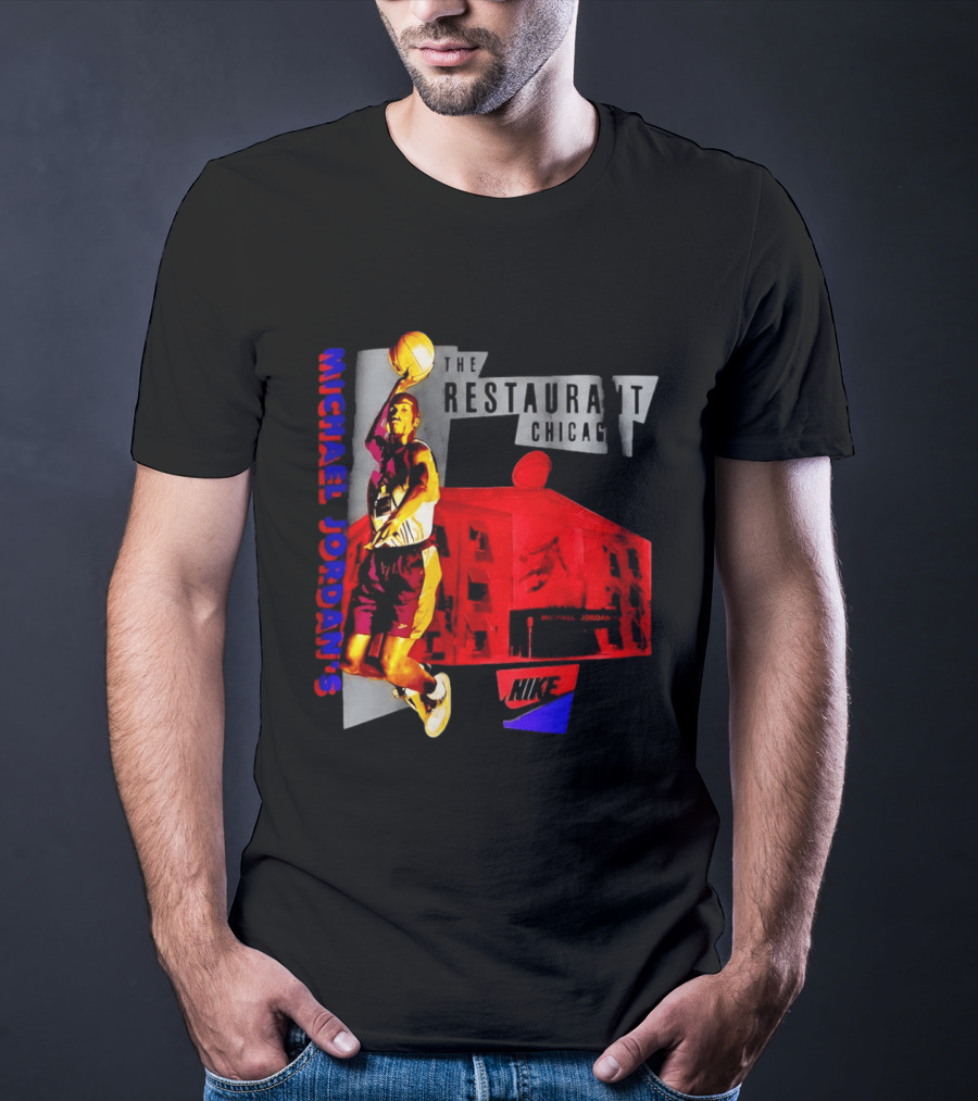 Michael Jordan's Restaurant Chicago Nike Basketball T-Shirt