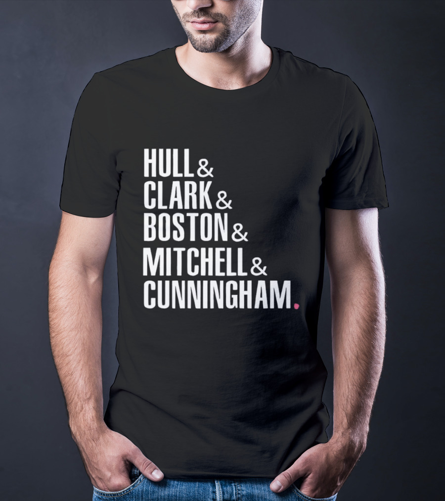 Hull Clark Boston Mitchell Cunningham Indiana Fever WNBA Basketball 2026 T-Shirt