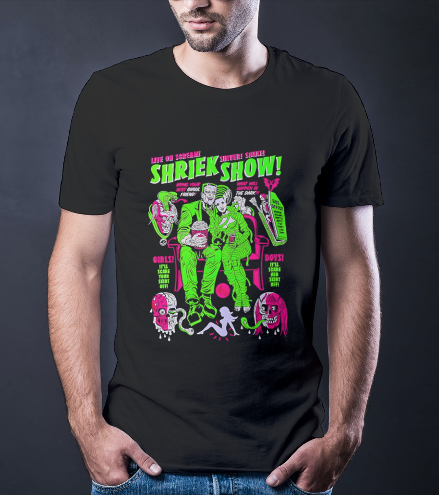 Live On Scream Shriek Show Bring Your Best Ghoul Friend Scariest Scores Songs Skins T-Shirt