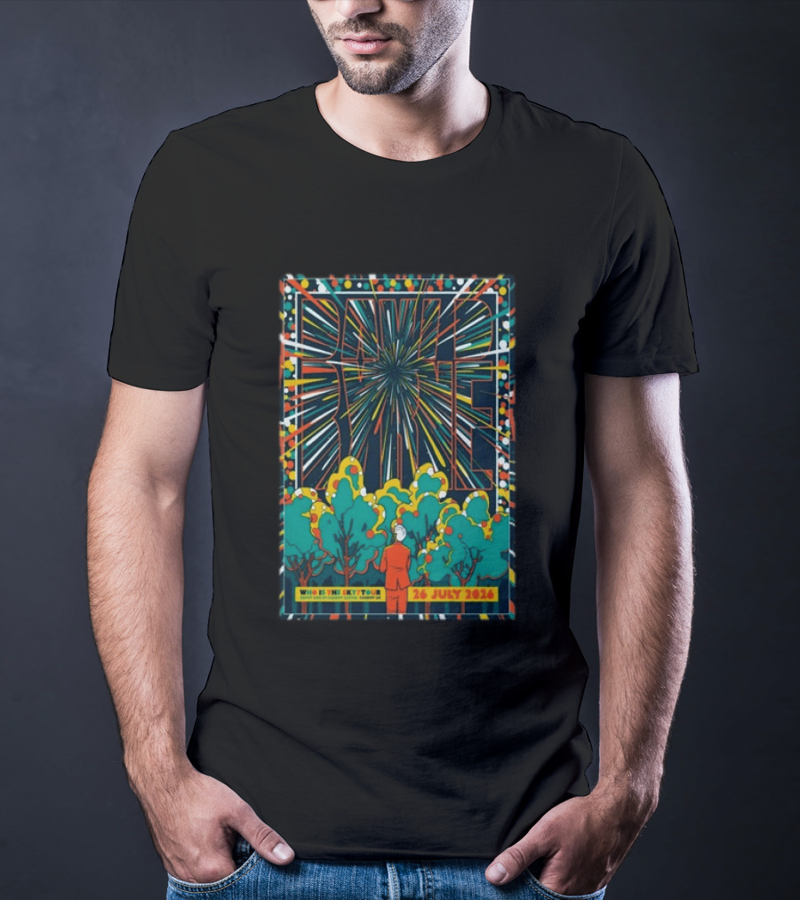 David Byrne Who Is This Sky Tour Cardiff Castle UK 26 July 2026 T-Shirt