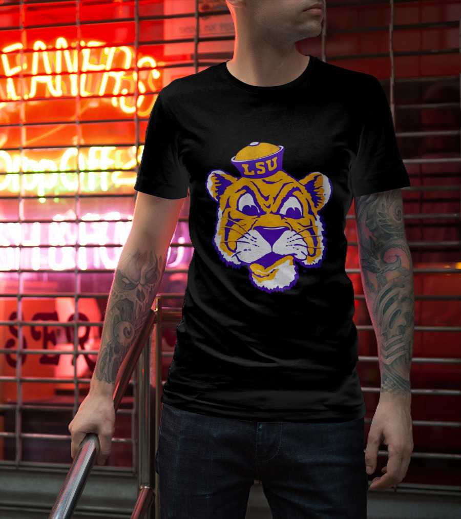 LSU Tigers Big Face 2026 Tiger Head LSU T-Shirt