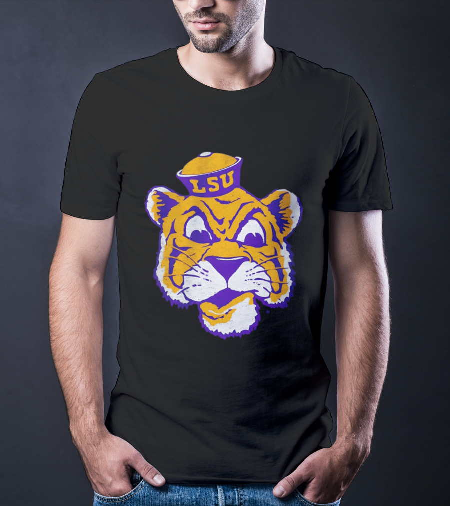 LSU Tigers Big Face 2026 Tiger Head LSU T-Shirt
