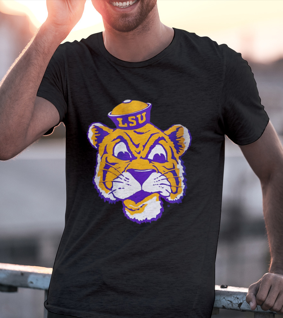 LSU Tigers Big Face 2026 Tiger Head LSU T-Shirt