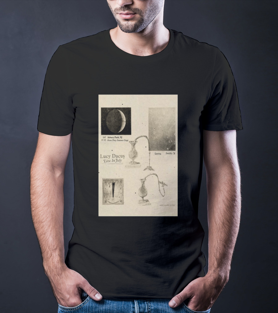 Lucy Dacus Live In July Asbury Park NJ Stone Pony Summer Stage 07 25 Opening Smidley Moon Stage T-Shirt