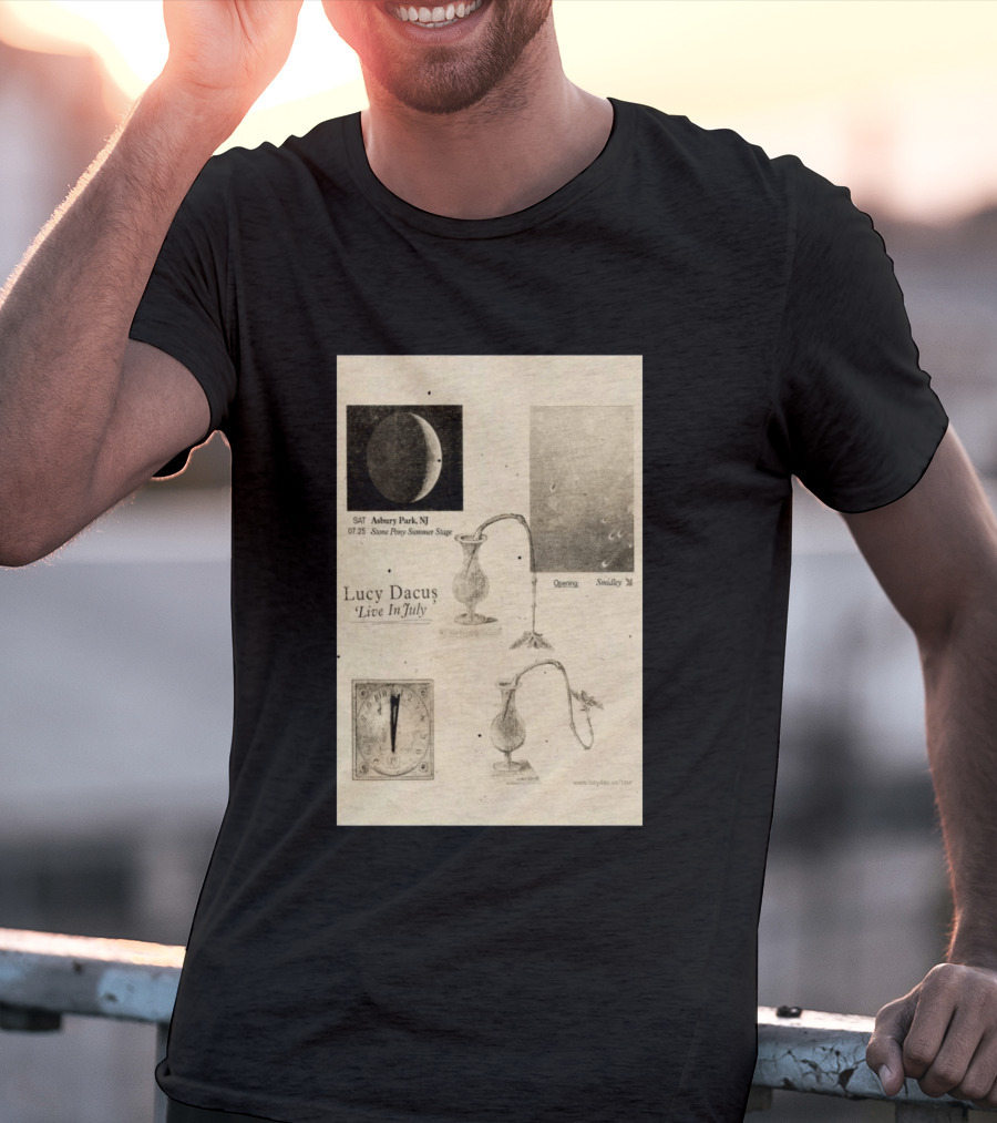 Lucy Dacus Live In July Asbury Park NJ Stone Pony Summer Stage 07 25 Opening Smidley Moon Stage T-Shirt