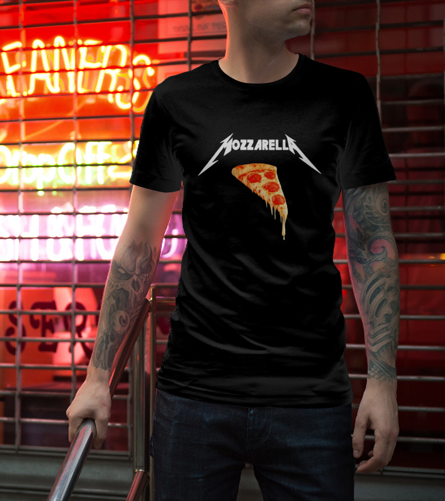 Mozzarella Pizza Slice With Cheese And Pepperoni T-Shirt