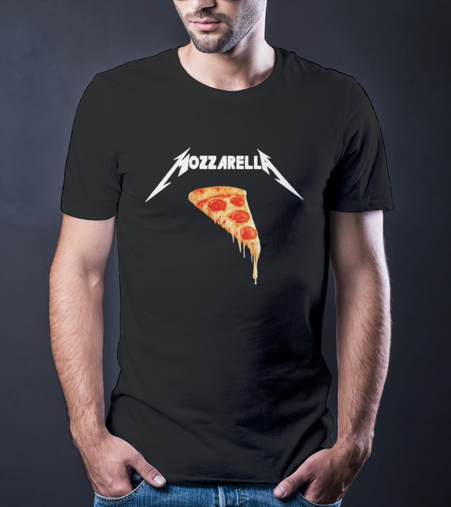 Mozzarella Pizza Slice With Cheese And Pepperoni T-Shirt