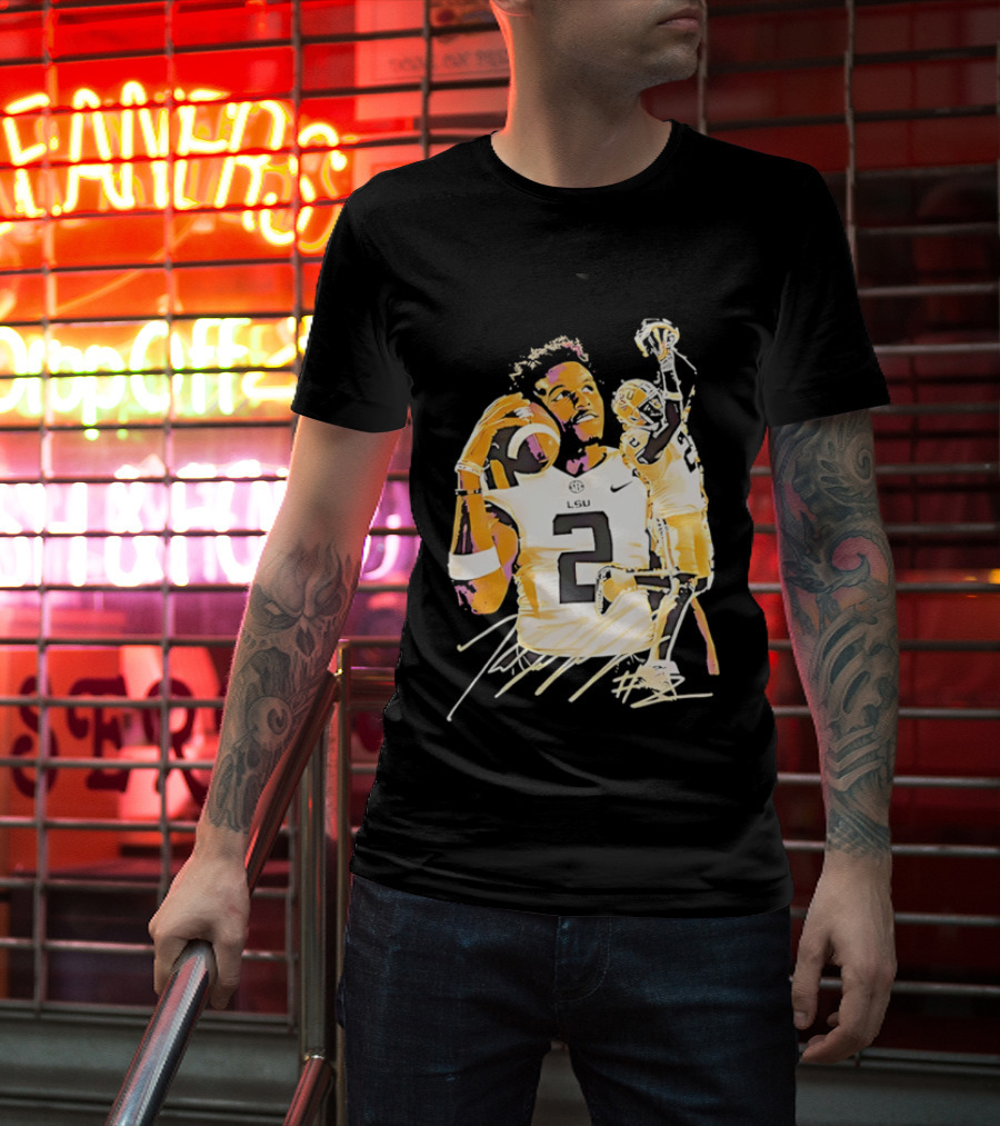 Odell Beckham Jr. LSU Tigers Football Number 2 NCAA T-Shirt