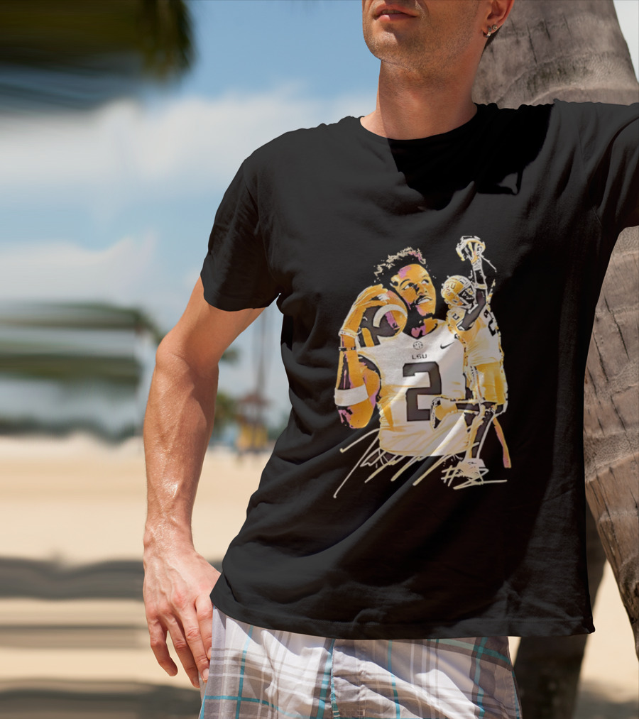 Odell Beckham Jr. LSU Tigers Football Number 2 NCAA T-Shirt