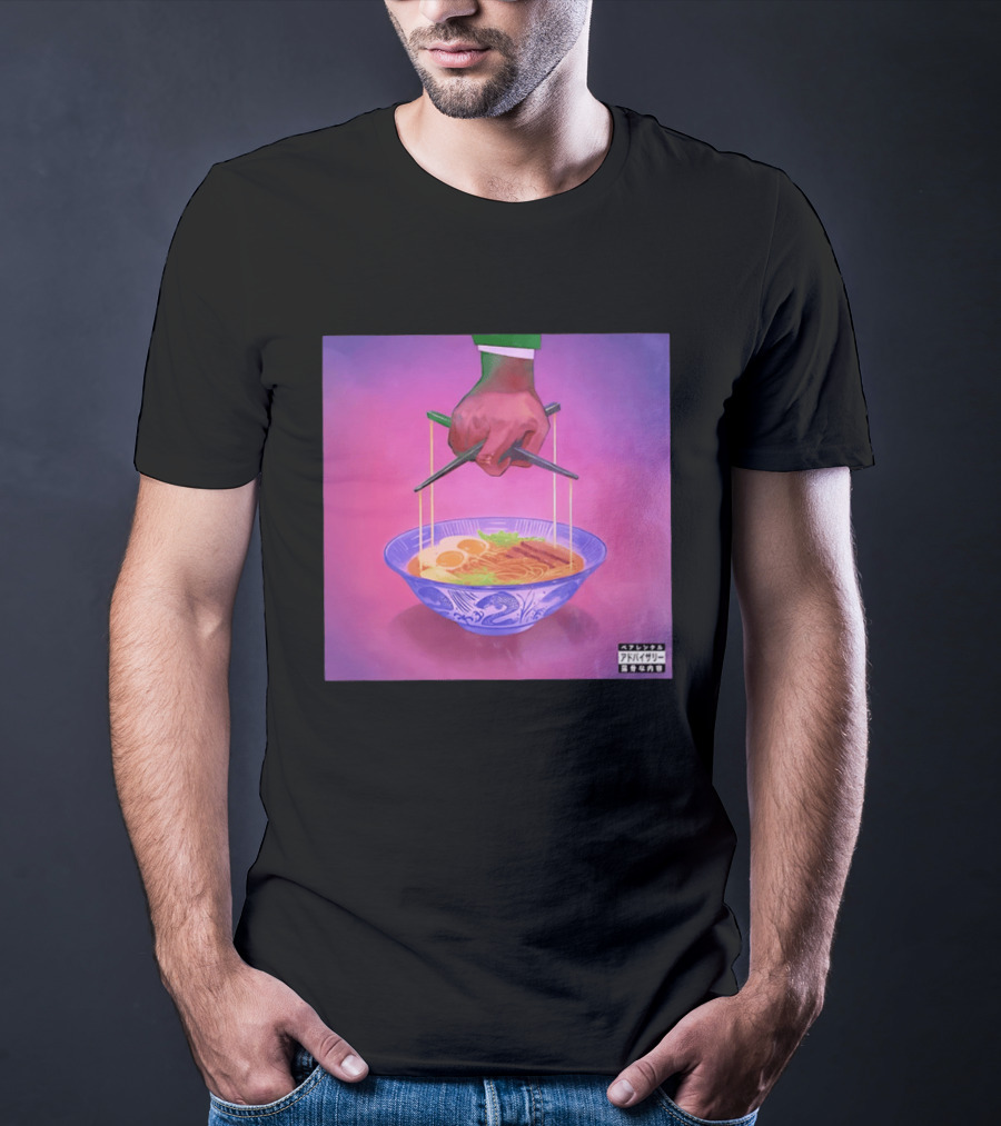 Parental Advisory Explicit Content Ramen Puppet Master Japanese Noodles Bowl T-Shirt