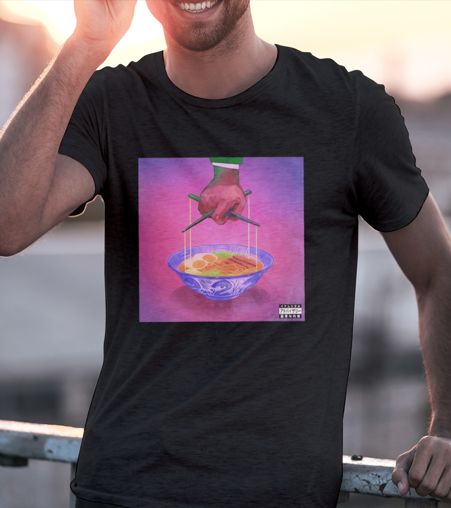 Parental Advisory Explicit Content Ramen Puppet Master Japanese Noodles Bowl T-Shirt