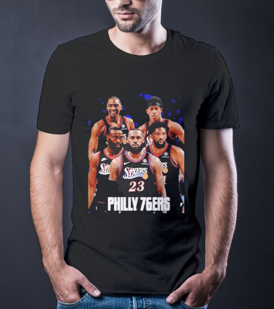 Philadelphia 76ers Big Five LeBron James Philly 76ers 23 T-Shirt