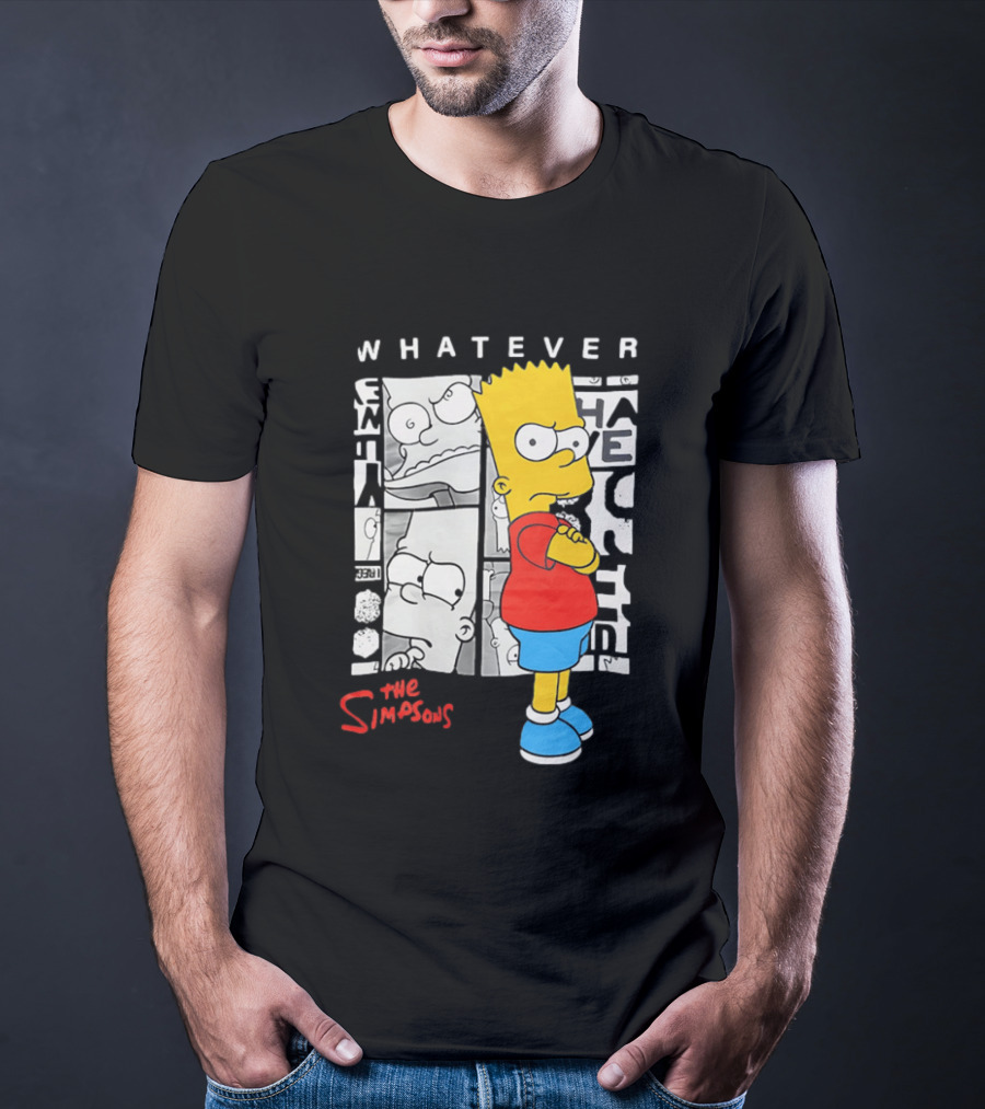 Whatever The Simpsons Bart Simpson Attitude T-Shirt