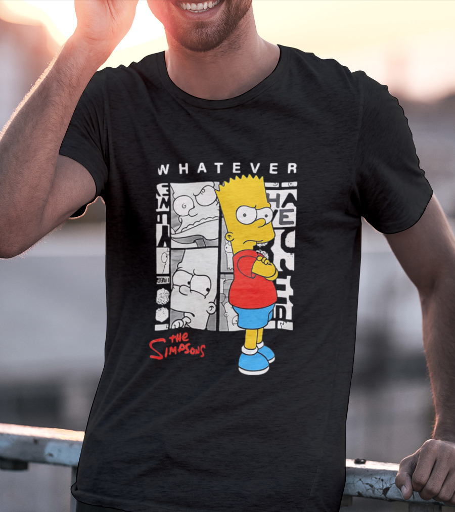 Whatever The Simpsons Bart Simpson Attitude T-Shirt