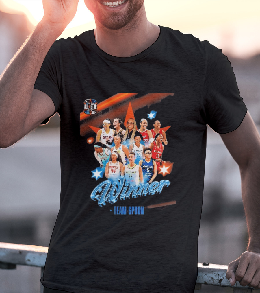Winner Team Spoon All Star Chicago 2026 Lynx Atlanta Wings Minnesota Fever Liberty Mystics T-Shirt