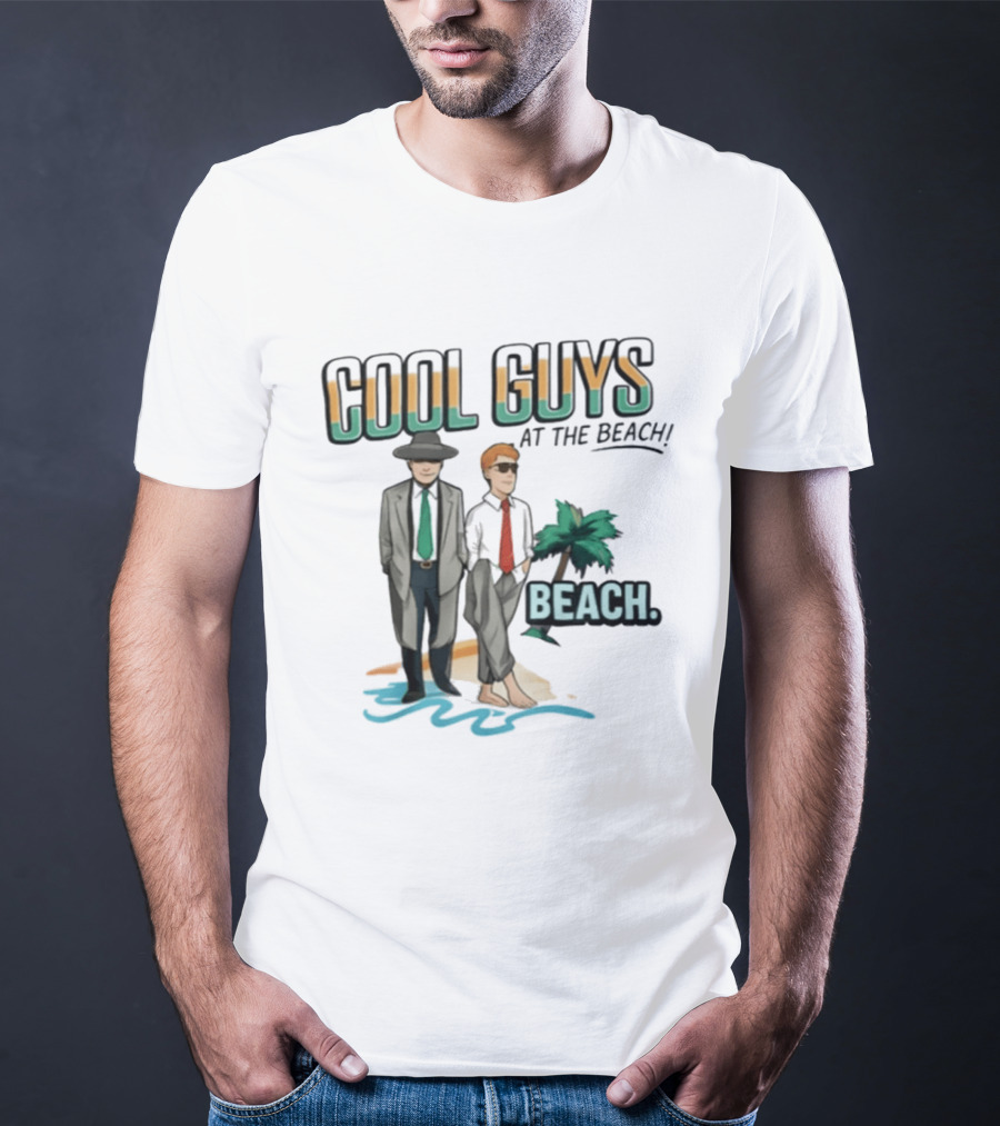 Cool Guys At The Beach Beach T-Shirt