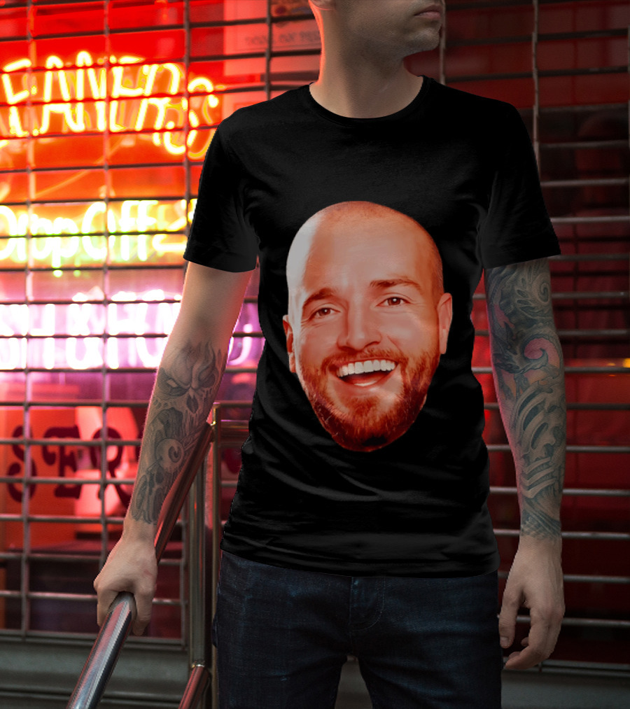 The Smiling Man Happy Face Bold Expression T-Shirt