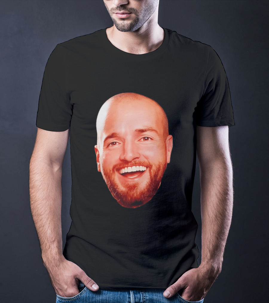 The Smiling Man Happy Face Bold Expression T-Shirt
