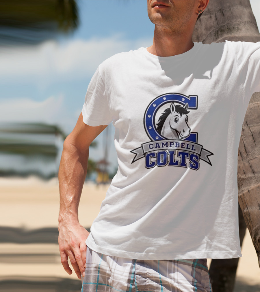 Campbell Colts Athletic Horse T-Shirt