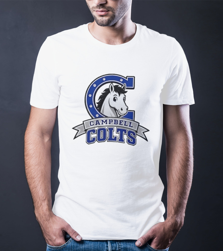 Campbell Colts Athletic Horse T-Shirt