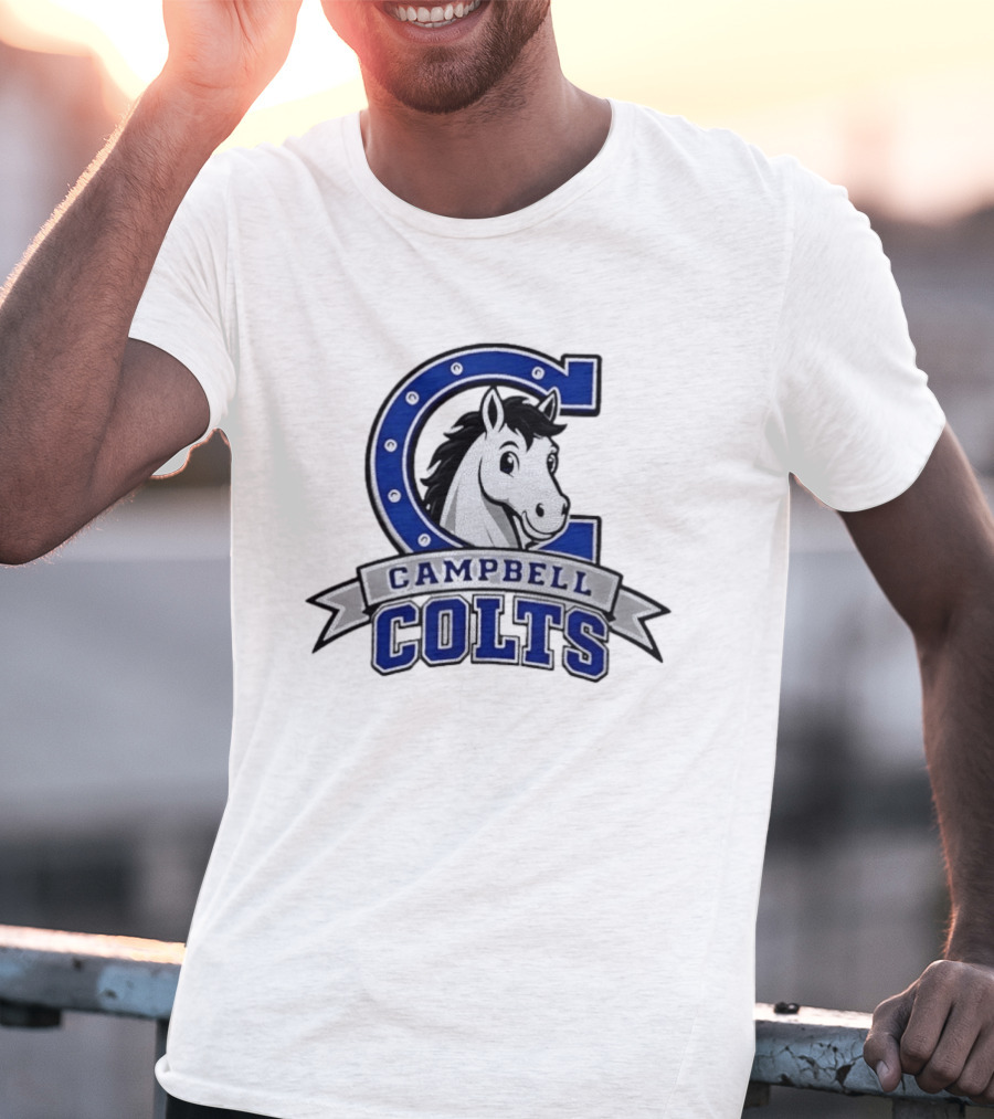 Campbell Colts Athletic Horse T-Shirt