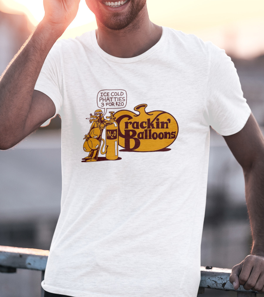 Cracker Barrel Crackin' Balloons Ice Cold Phatties N2O 3 For $20 T-Shirt