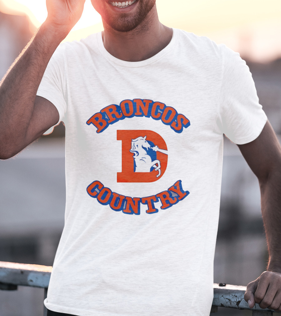 Broncos Country D Letter Horseshoe T-Shirt