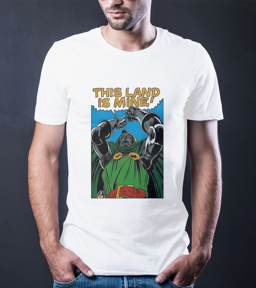 Doctor Doom Marvel Studios This Land Is Mine Vintage Comic T-Shirt