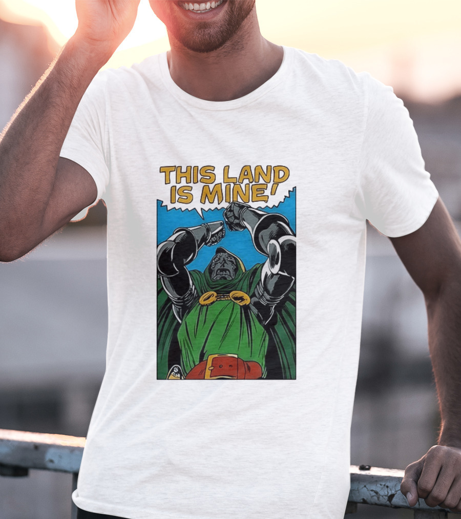 Doctor Doom Marvel Studios This Land Is Mine Vintage Comic T-Shirt