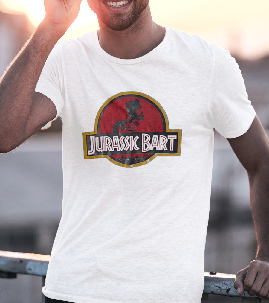 Jurassic Bart The Simpsons Dinosaur Skeleton T-Shirt