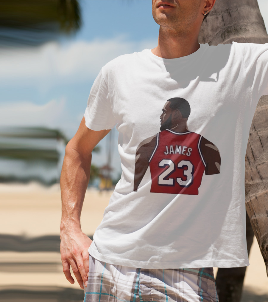 LeBron James 23 Philadelphia 76ers NBA Basketball Lakers Jersey T-Shirt