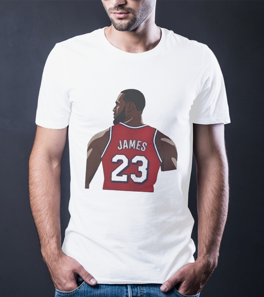 LeBron James 23 Philadelphia 76ers NBA Basketball Lakers Jersey T-Shirt