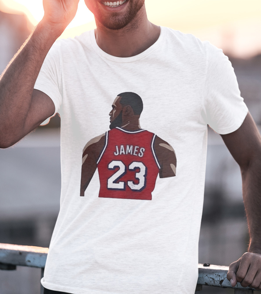 LeBron James 23 Philadelphia 76ers NBA Basketball Lakers Jersey T-Shirt