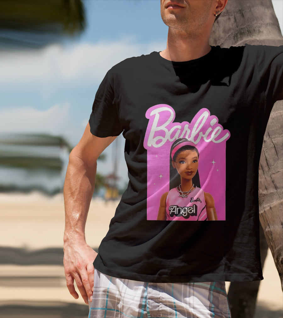 Angel Reese Barbie Doll Basketball Jersey Pink T-Shirt