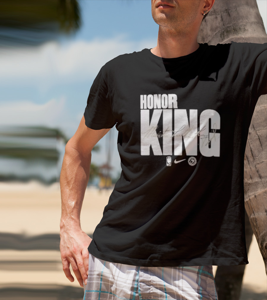 Anthony Edwards NBA Philadelphia 76ers Honor King Martin Luther King Jr Team Issued T-Shirt