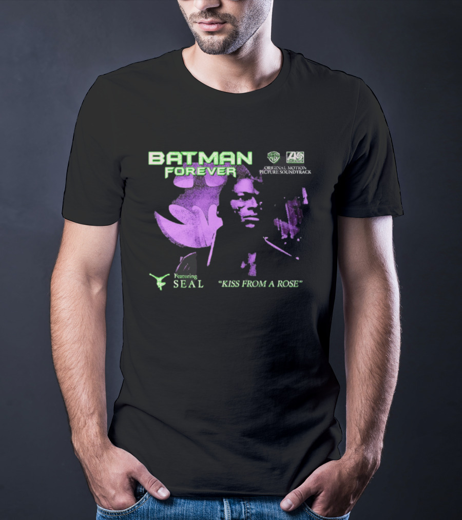 Batman Forever Original Motion Picture Soundtrack Kiss From A Rose Featuring Seal T-Shirt