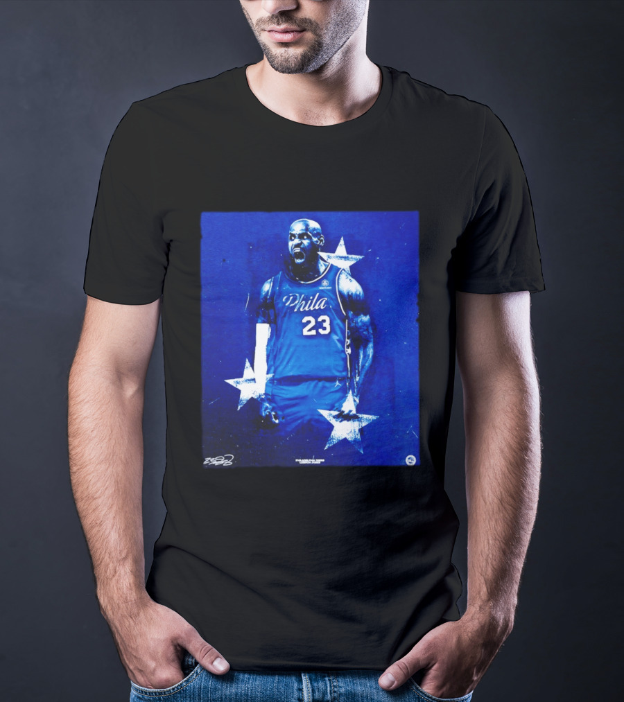 LeBron James Philadelphia 76ers Philly 23 Blue Stars T-Shirt
