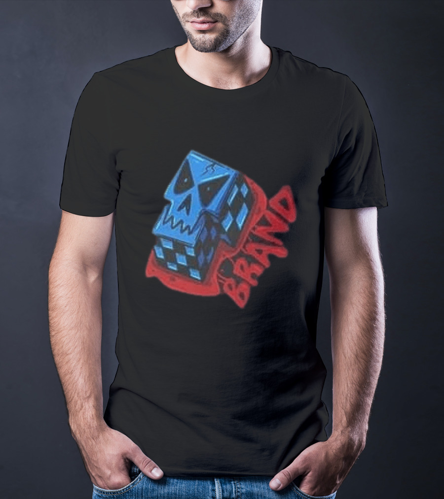 Don't Let Your Love For Somebody Overlook The Reality Of The Situation Skull Cube Brand T-Shirt