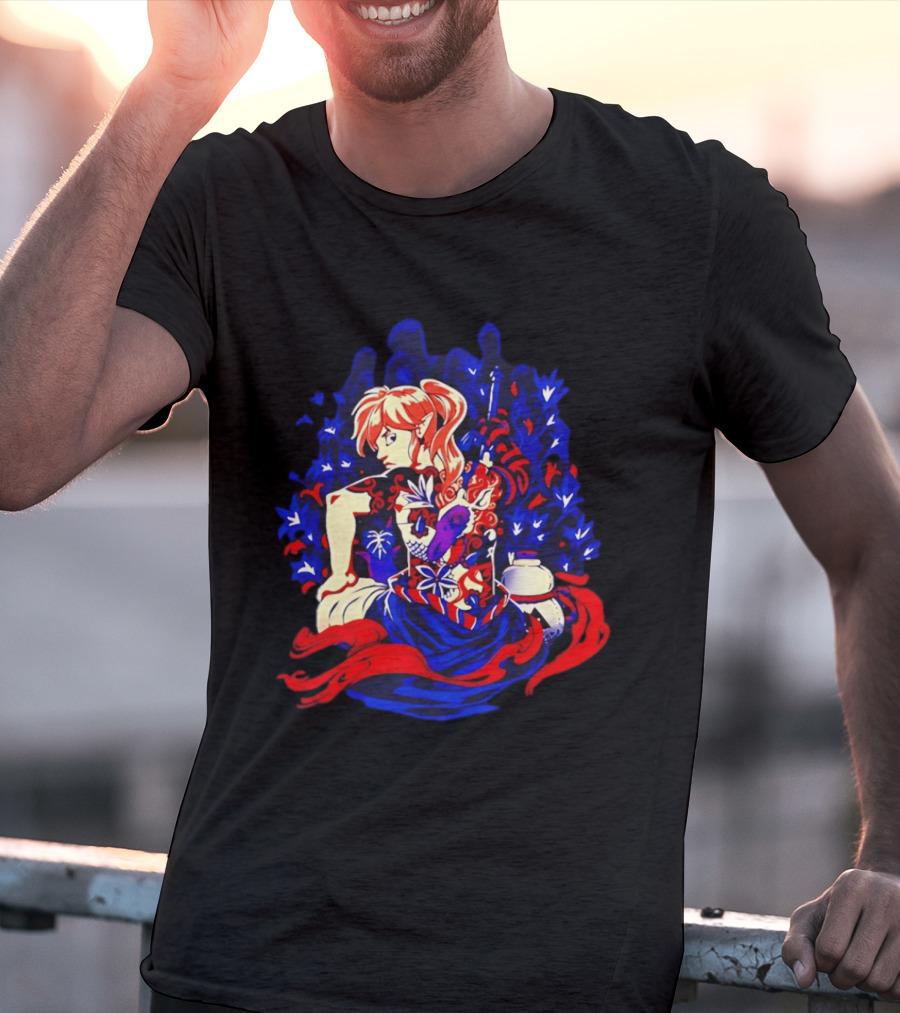 Legend Of Zelda Link Tattoo Art With Elven Warrior And Magical T-Shirt