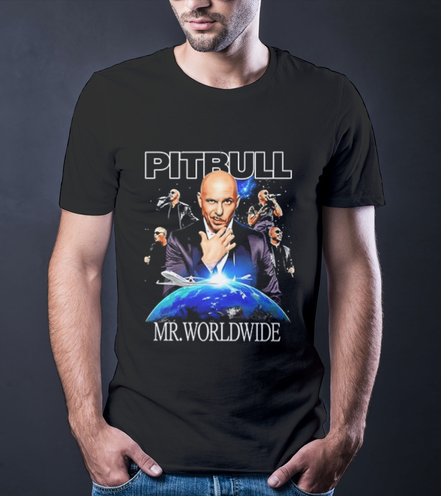 PITBULL Mr Worldwide Armando Christian Pérez Collage T-Shirt