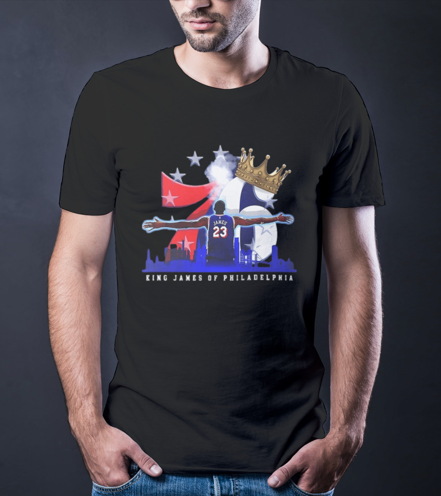 LeBron James NBA 76ers King James Of Philadelphia T-Shirt